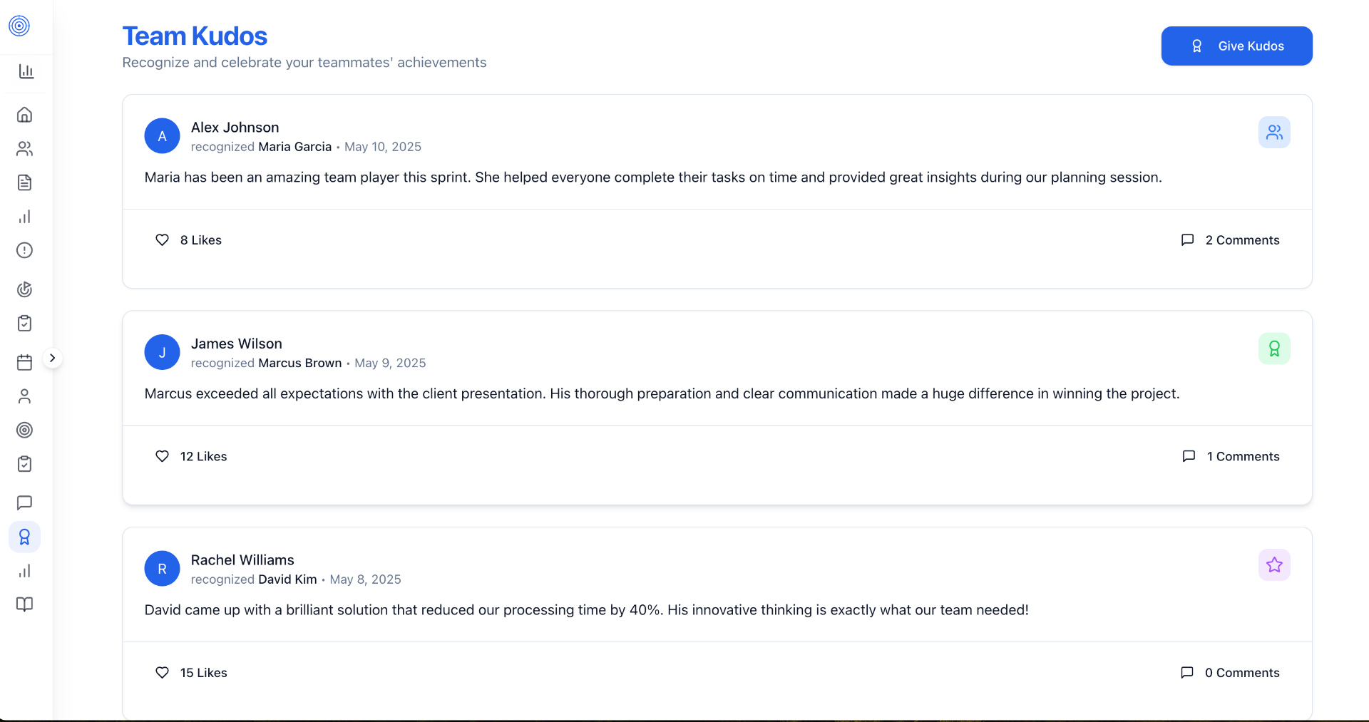 Alignify Kudos - Recognition and appreciation